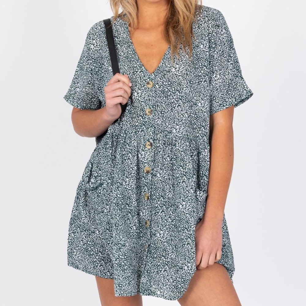 PRINCESS POLLY GREEN SUNDRESS